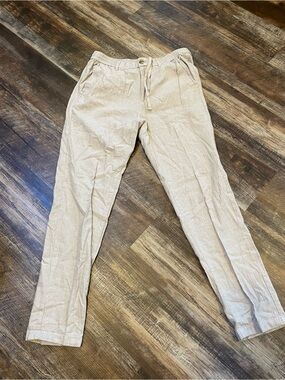 Banana Republic Men's Drawstring Chinos in Light Khaki